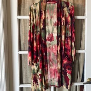 Cardigan, multicolor, long sleeve lightweight